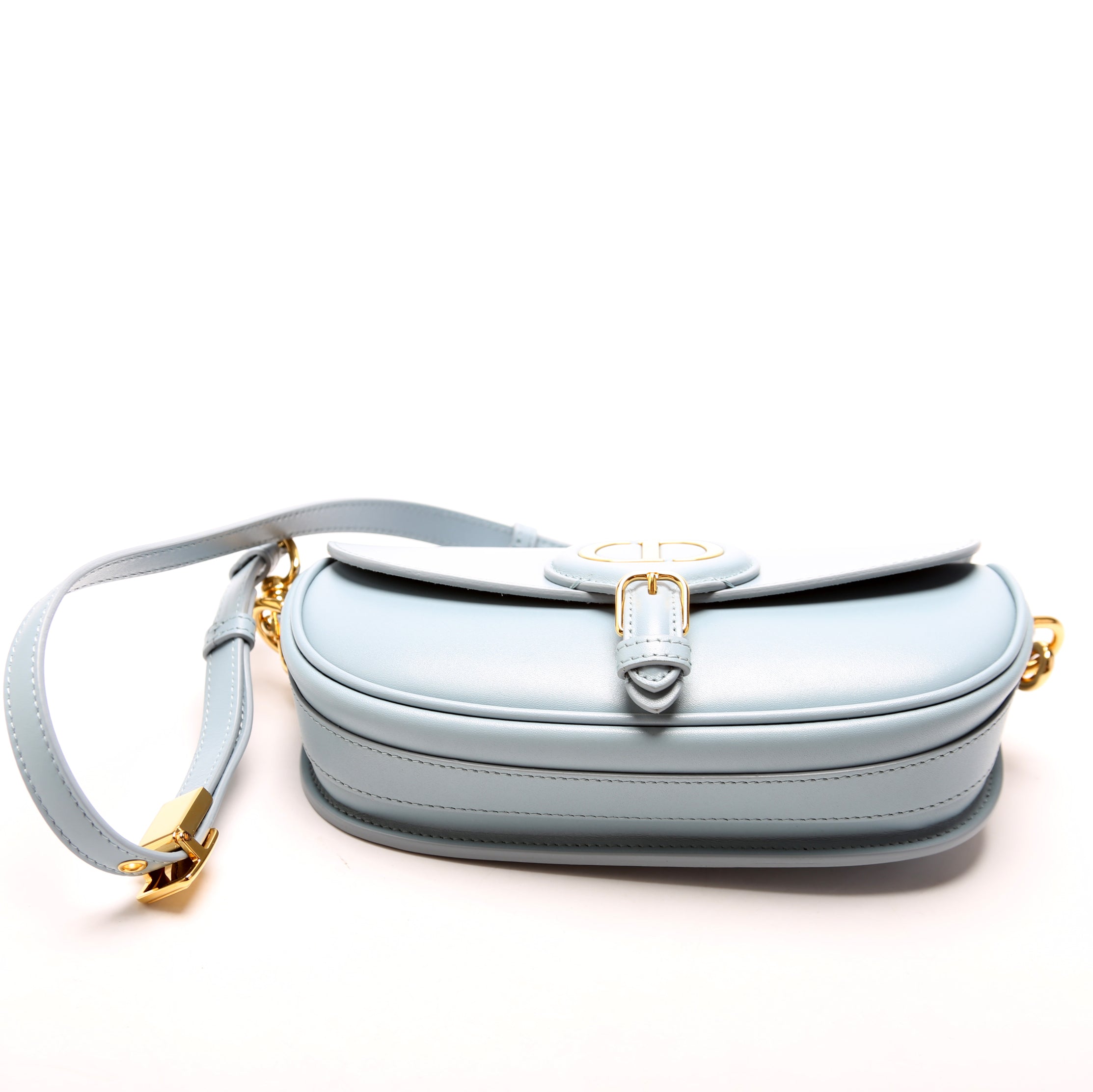Bobby Bag East-West Box Calfskin Blue