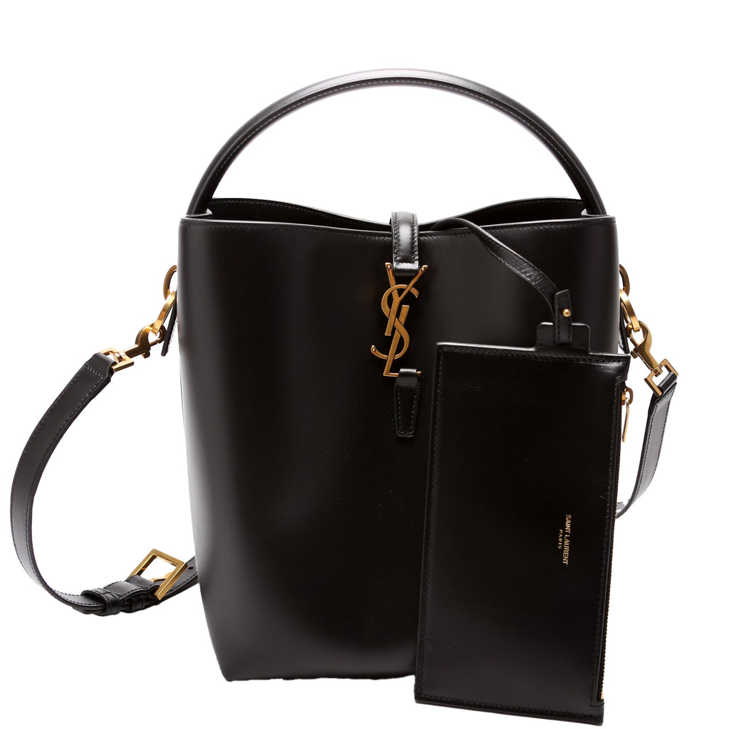 Le 37 Bucket Bag Shiny Leather 742828 Black