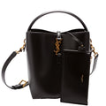 Le 37 Bucket Bag Shiny Leather 742828 Black