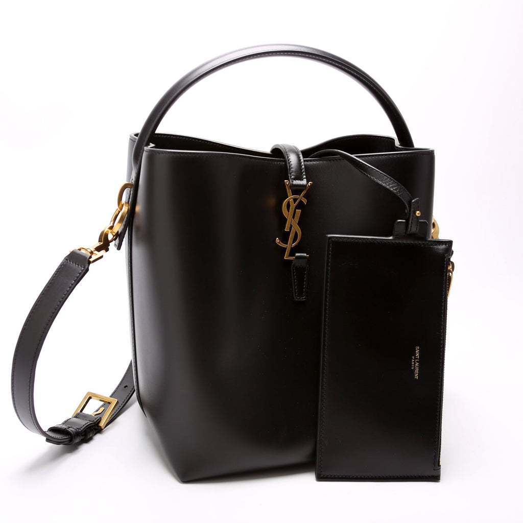 Le 37 Bucket Bag Shiny Leather 742828 Black
