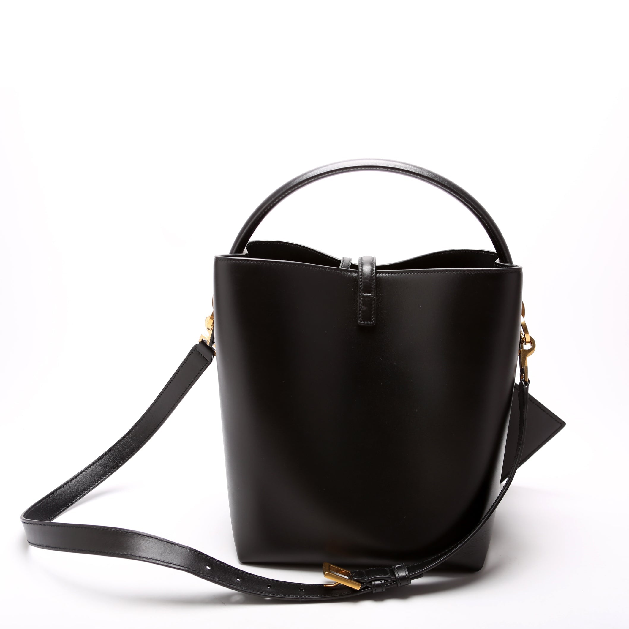 Le 37 Bucket Bag Shiny Leather 742828 Black
