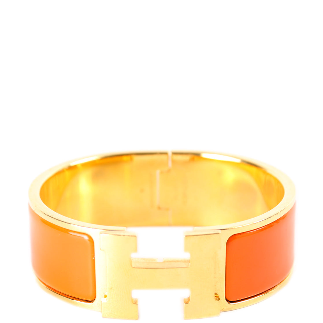 Clic Clac Wide PM Bracelet Gold/Orange
