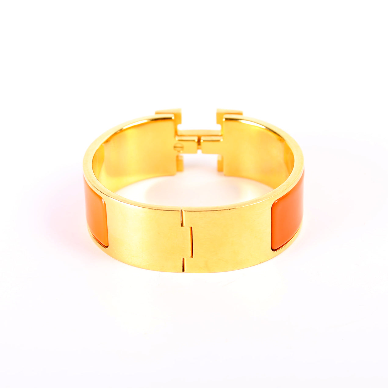 Clic Clac Wide PM Bracelet Gold/Orange