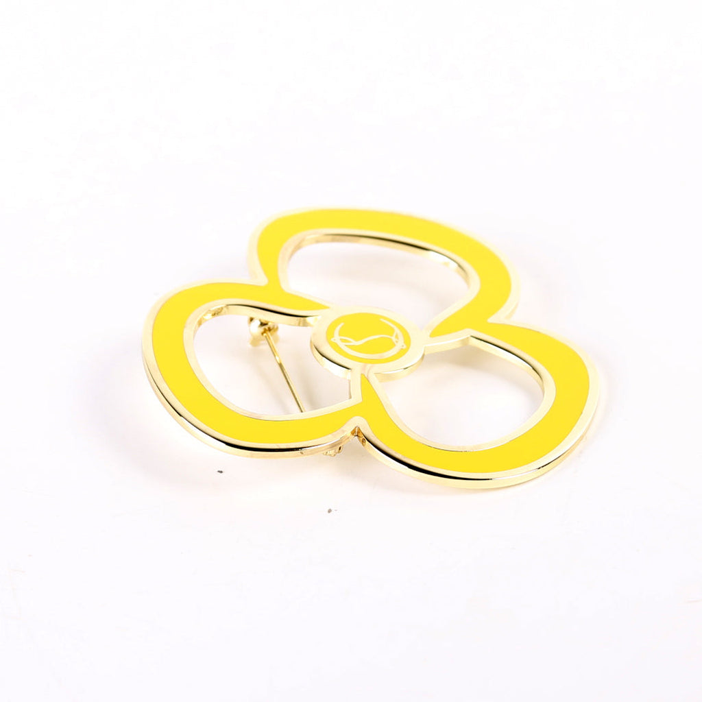 Pin And Brooch Yellow