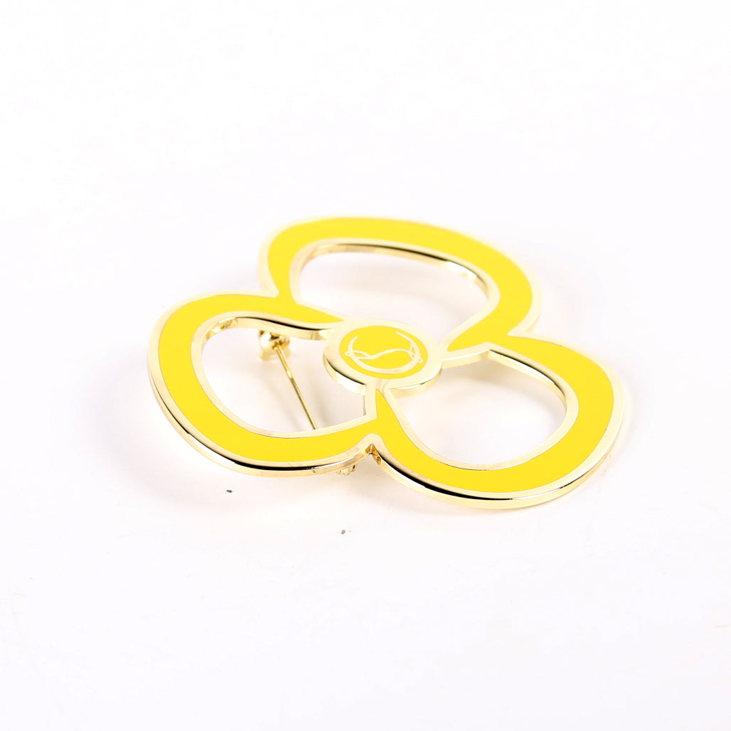 Pin And Brooch Yellow