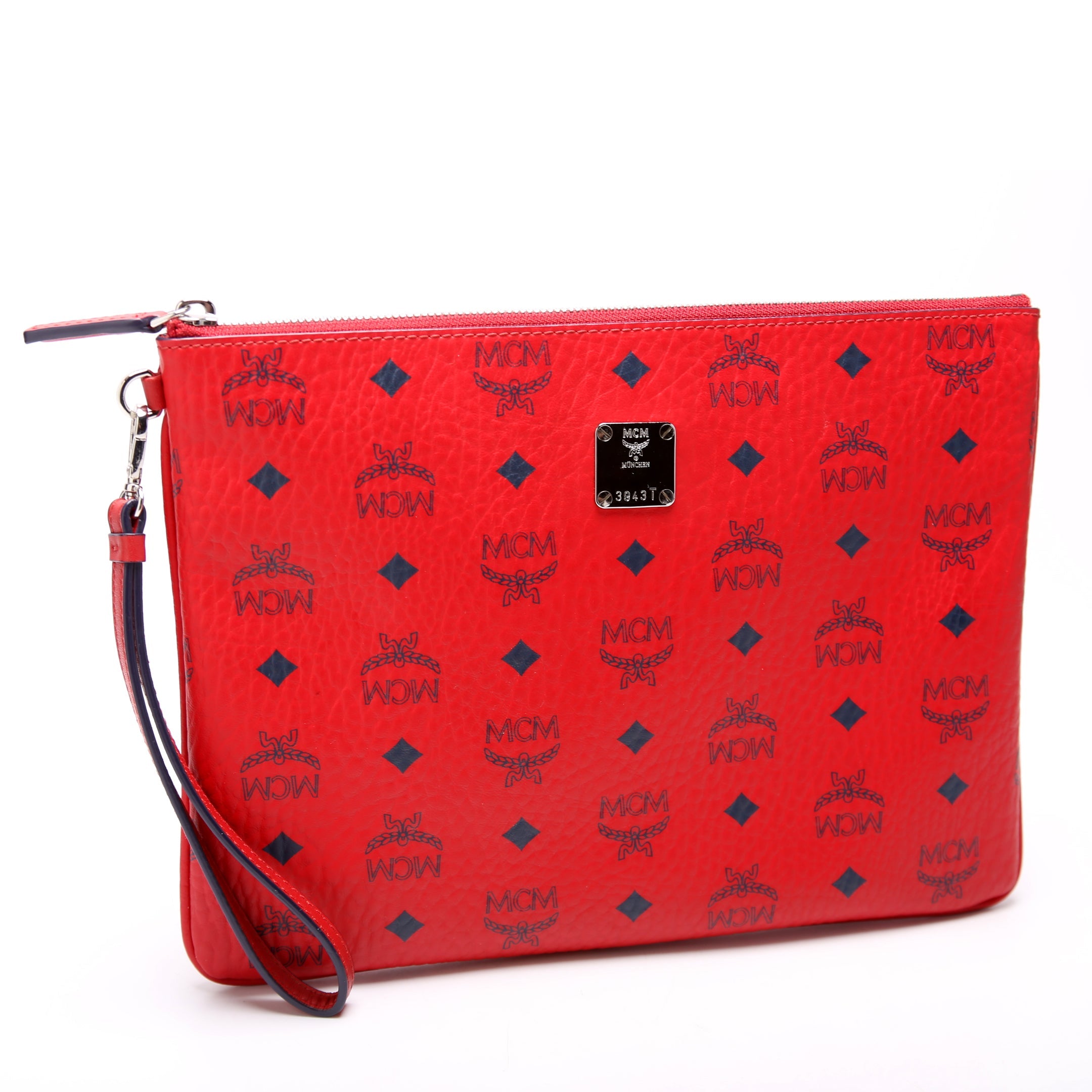 Visetos Zip Wristlet Pouch Clutch Red
