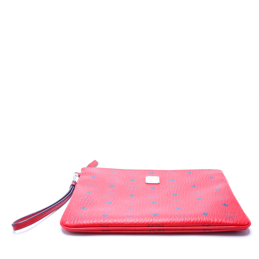 Visetos Zip Wristlet Pouch Clutch Red