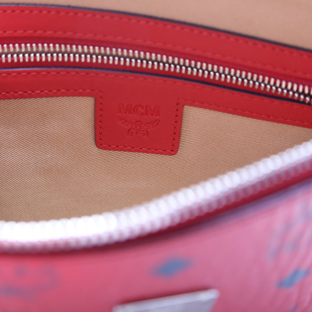 Visetos Zip Wristlet Pouch Clutch Red