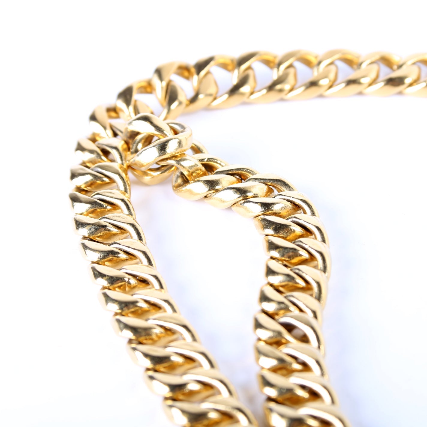 Coco Perfume Bottle Chain Vintage Belt Gold