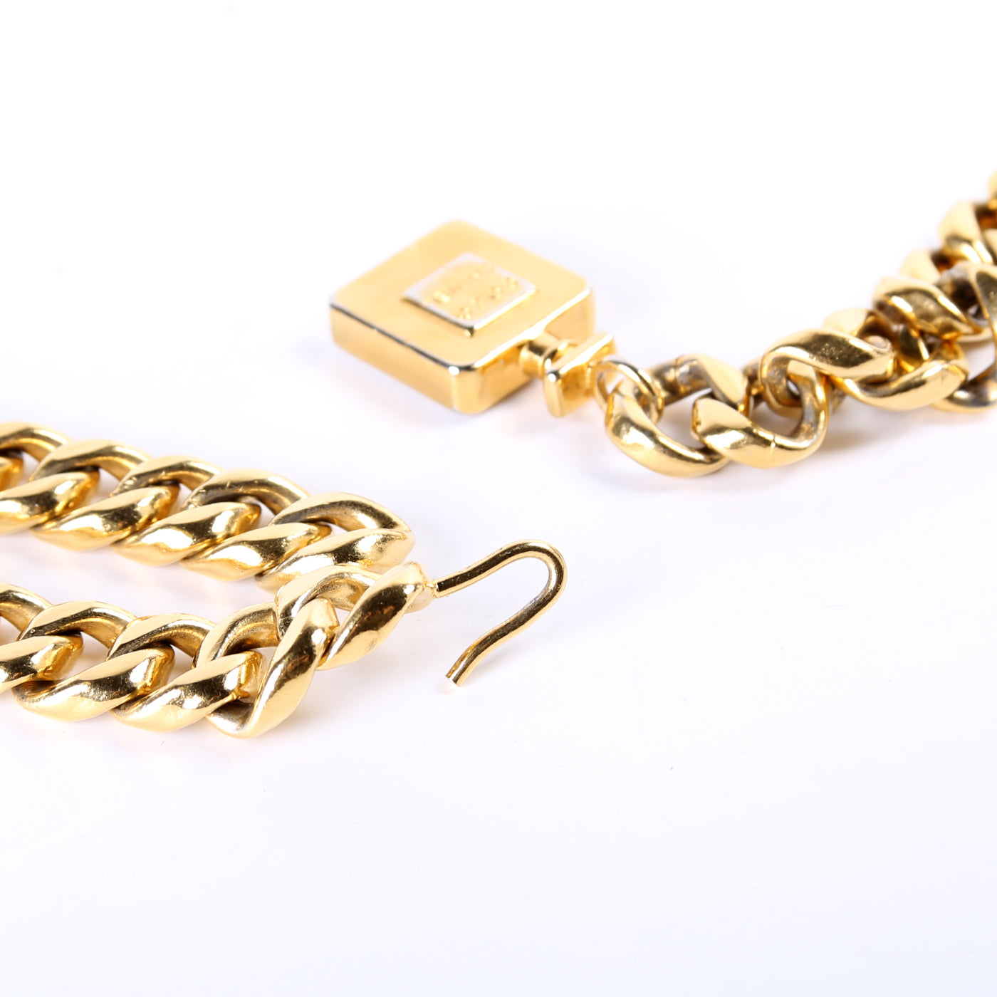 Coco Perfume Bottle Chain Vintage Belt Gold
