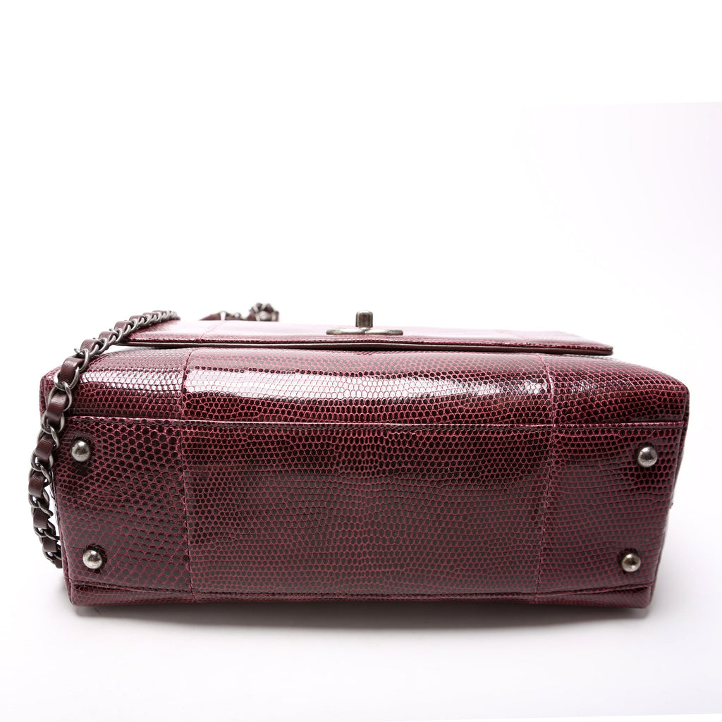 Coco Top Handle Small Lizard 21M Purple