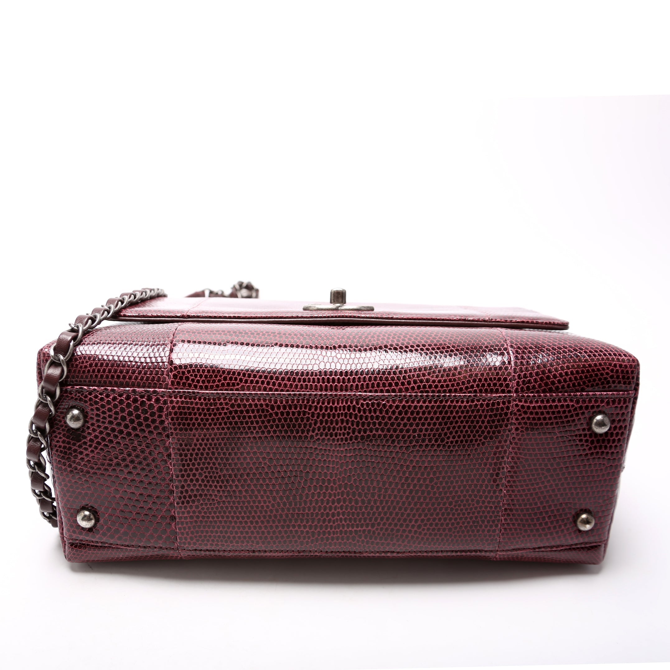 Coco Top Handle Small Lizard 21M Purple
