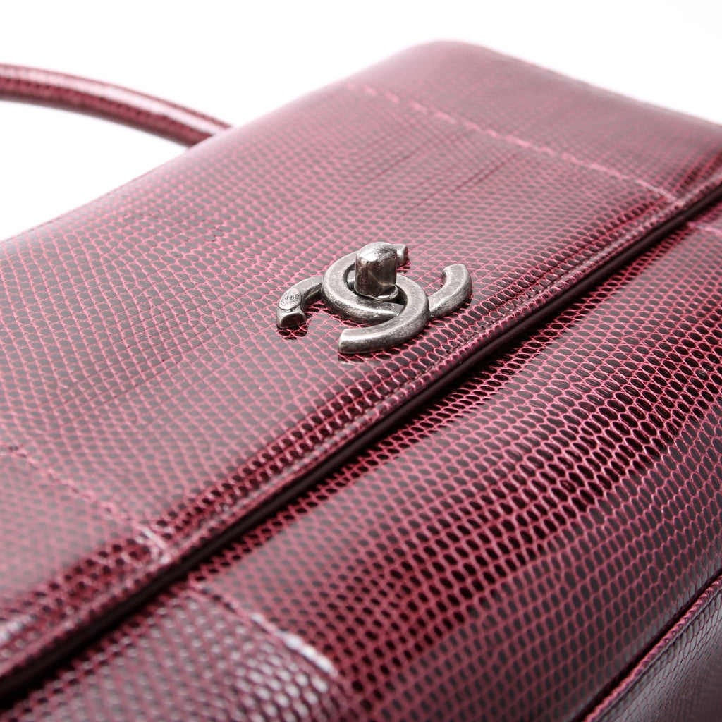 Coco Top Handle Small Lizard 21M Purple
