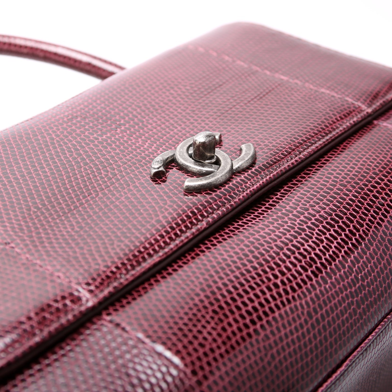 Coco Top Handle Small Lizard 21M Purple