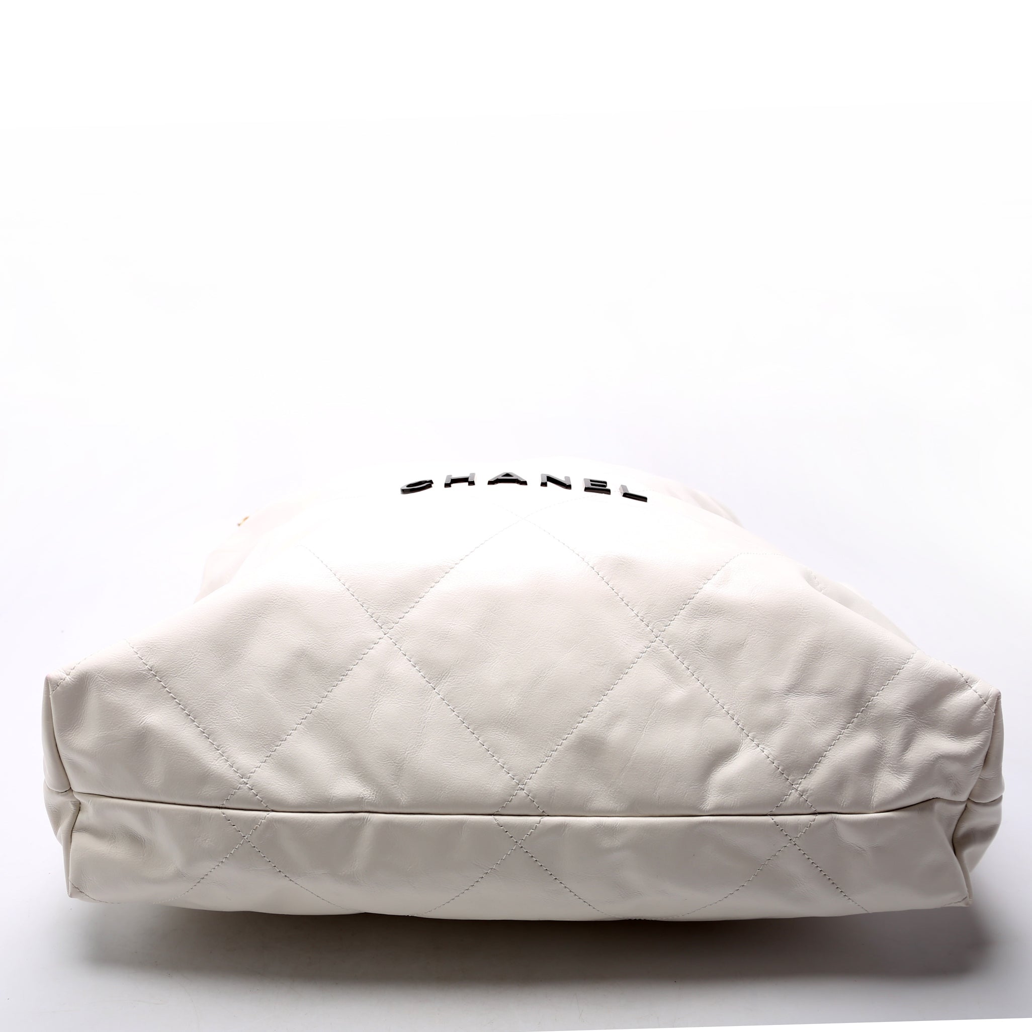 Chanel 22 Quilted Large Hobo White