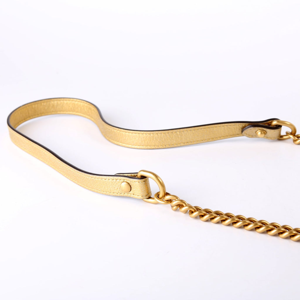 550454 Marmont Mini Round Gold/Pink