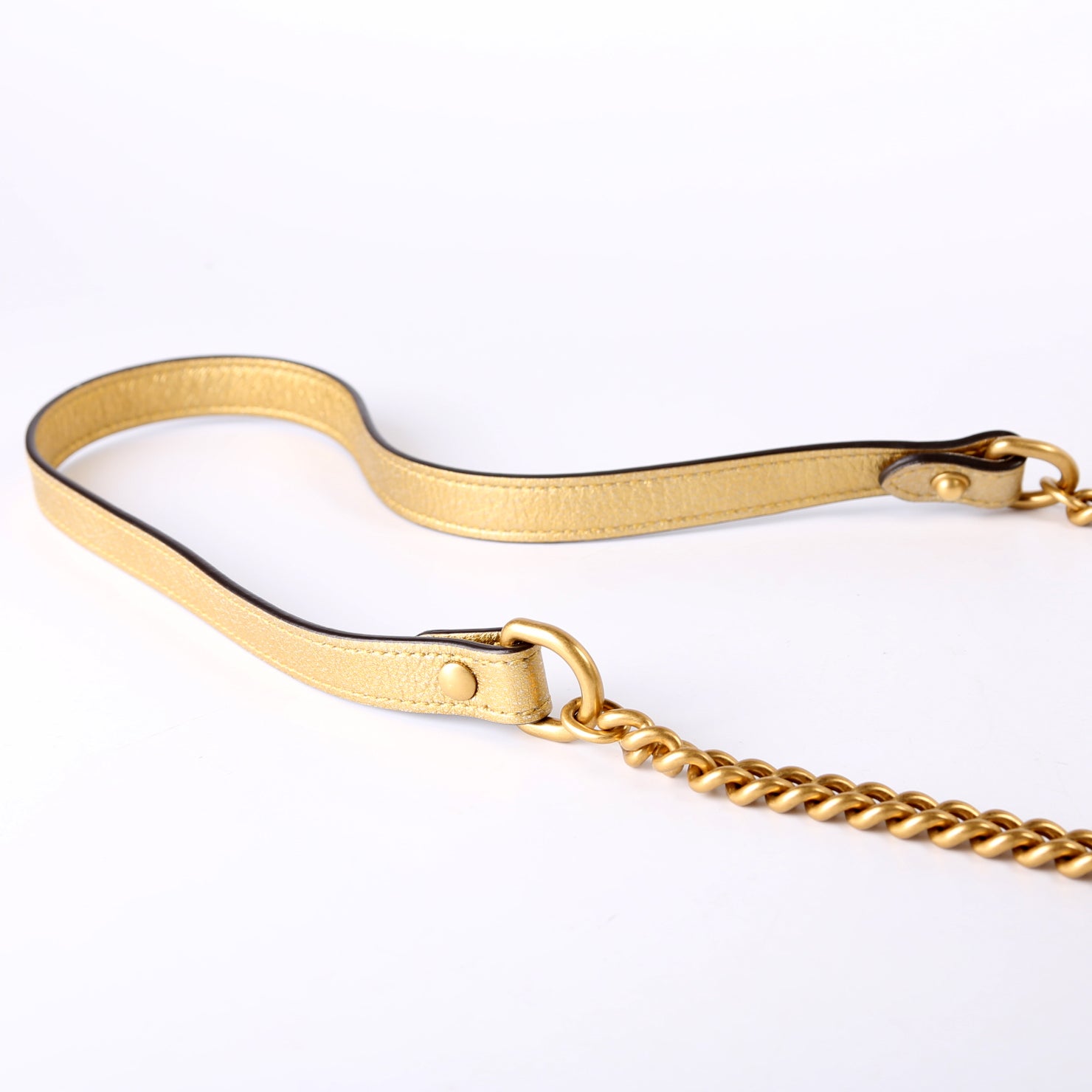 550454 Marmont Mini Round Gold/Pink