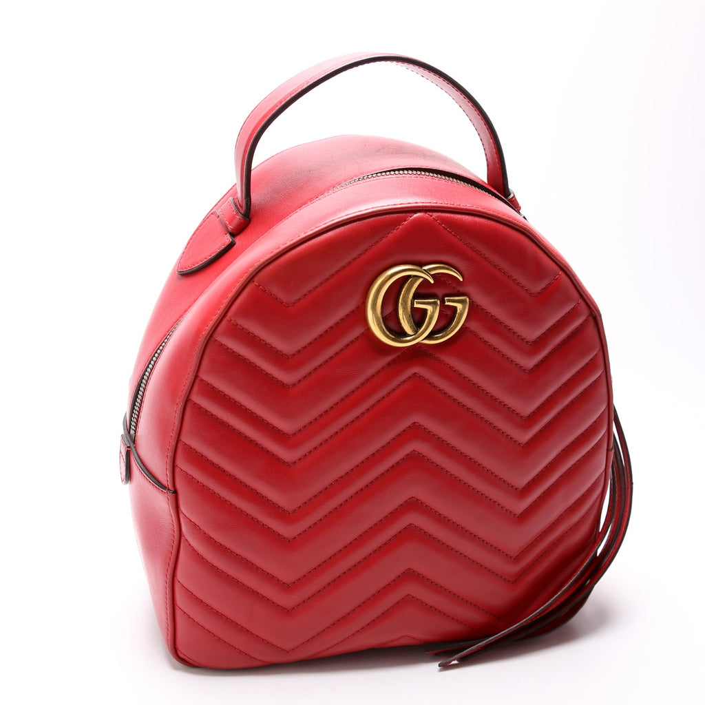 Gucci 476671 Marmont Backpack Red