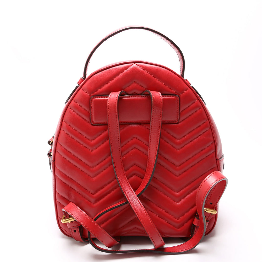 Gucci 476671 Marmont Backpack Red