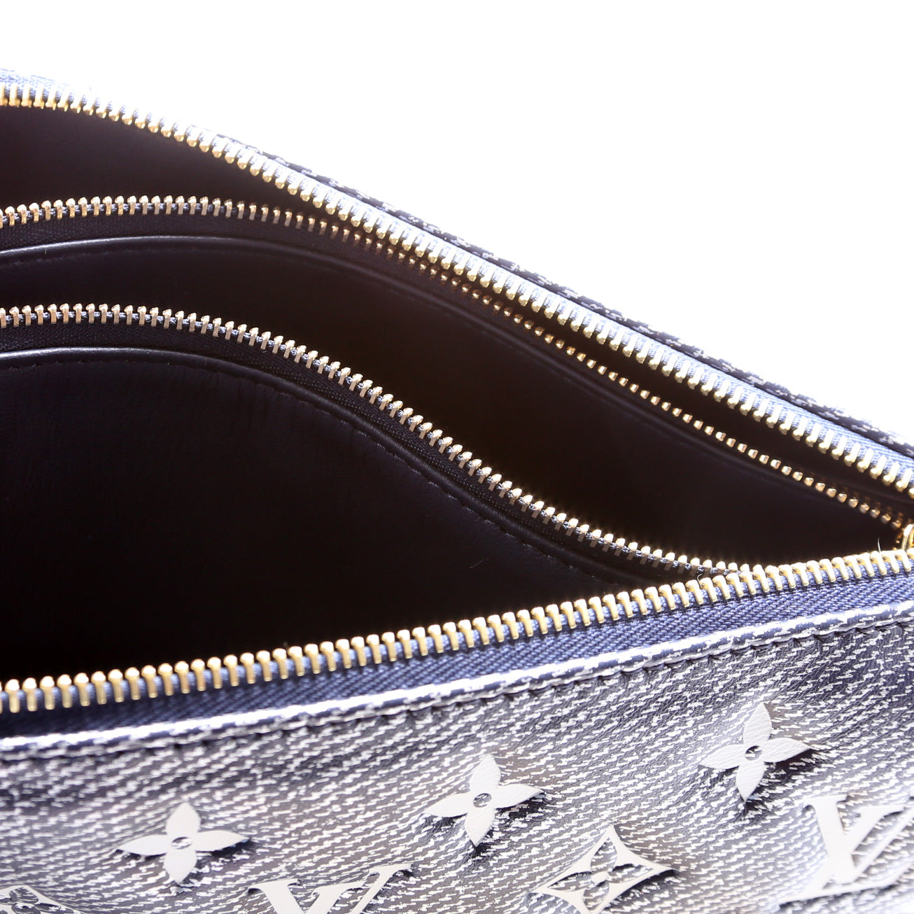 Coussin PM NM Denim Printed Lambskin
