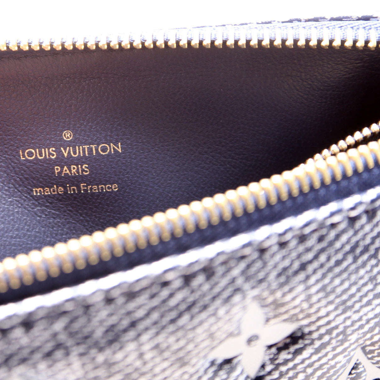 Coussin PM NM Denim Printed Lambskin