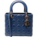 Lady Dior Medium Lambskin Blue