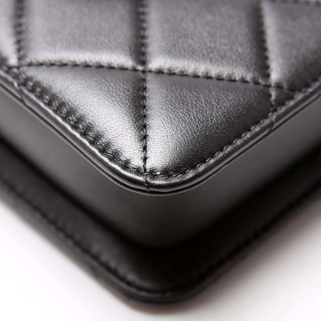 North South Flap Bag Pearl/Resin CC Quilted Lambskin 30M
