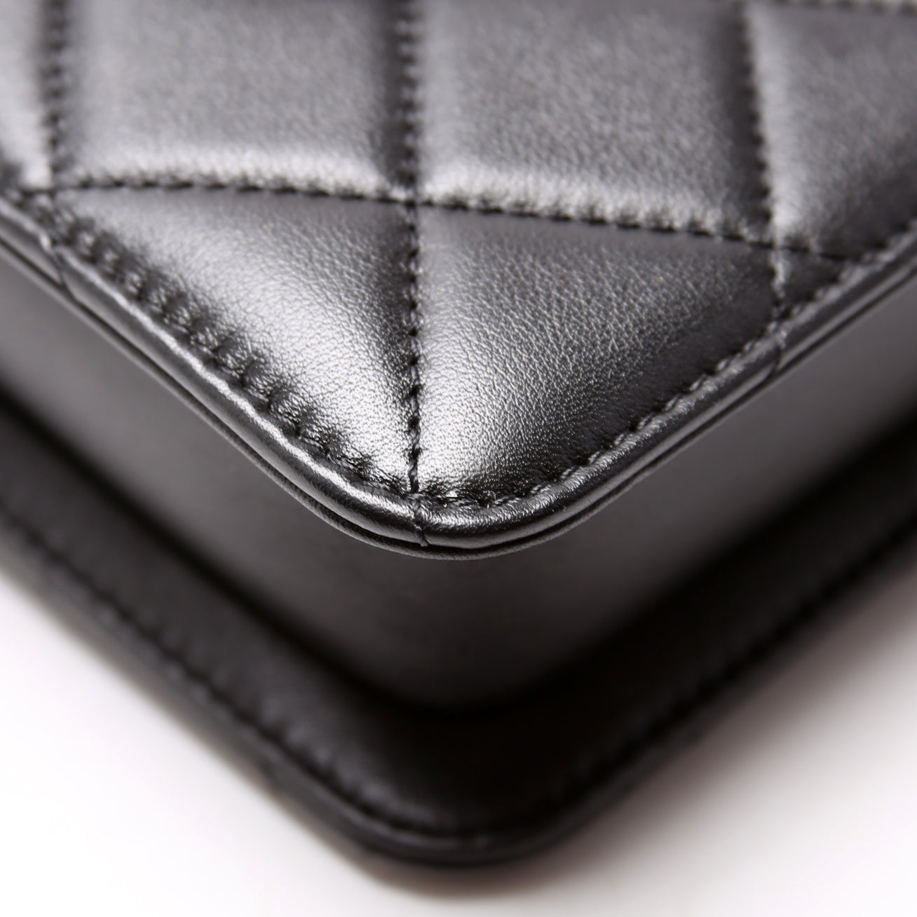 North South Flap Bag Pearl/Resin CC Quilted Lambskin 30M