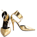 Gucci Priscilla 105MM Metallic Pumps Size 40