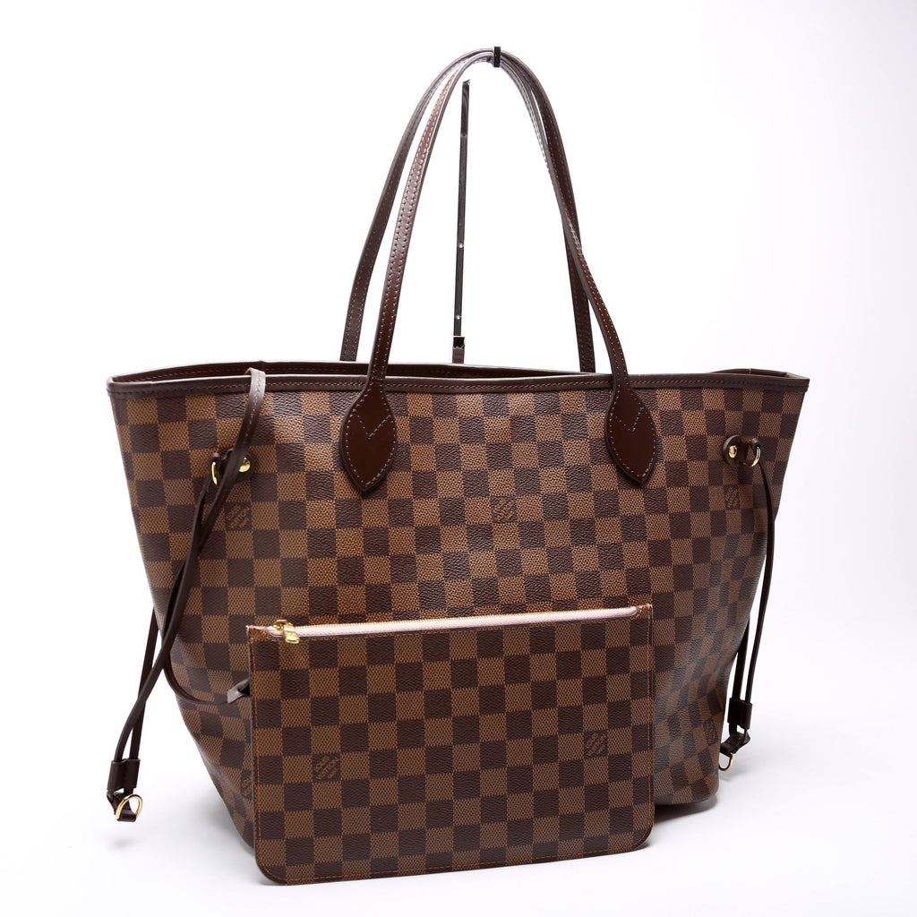 Neverfull W/Wallet MM Damier Ebene Pink