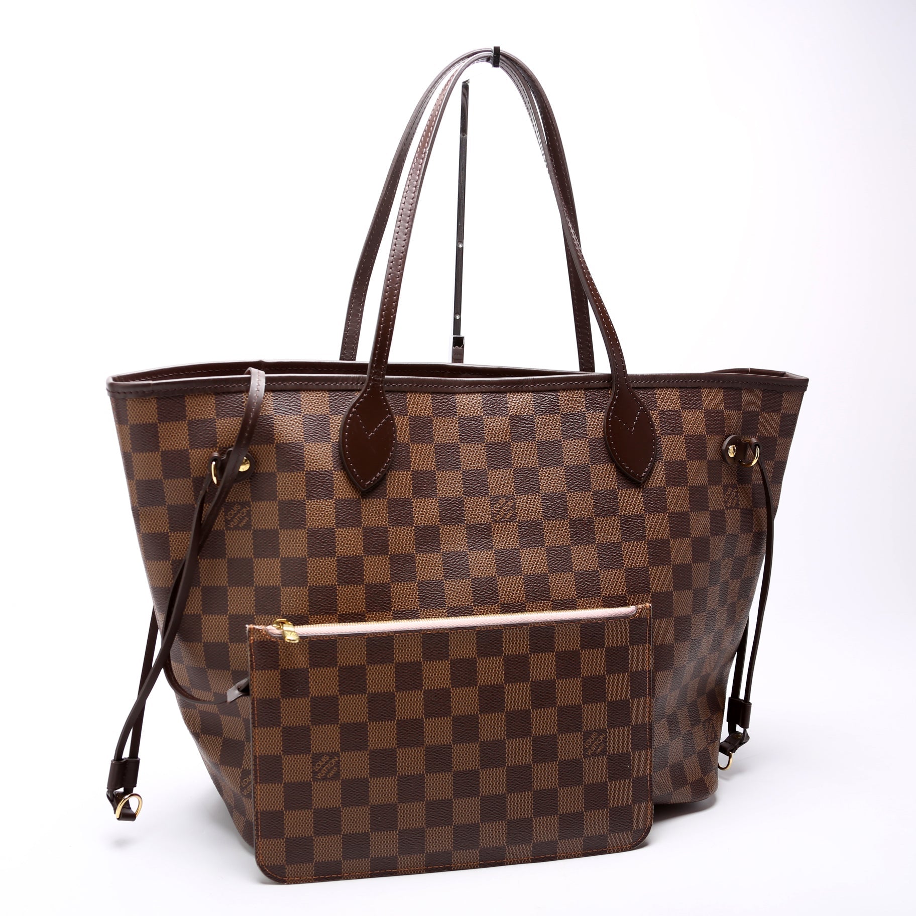 Neverfull W/Wallet MM Damier Ebene Pink
