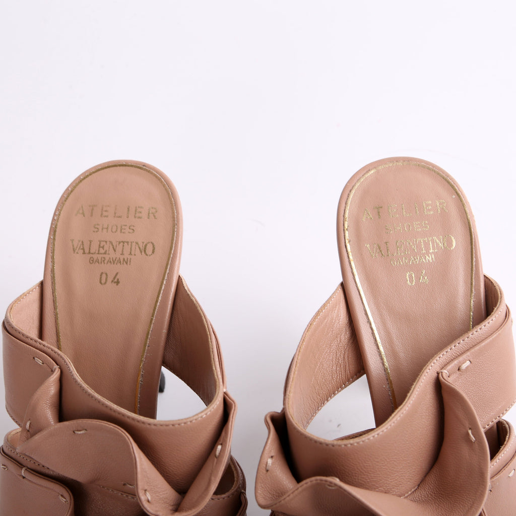 Ruched Sandal Heels Size 40