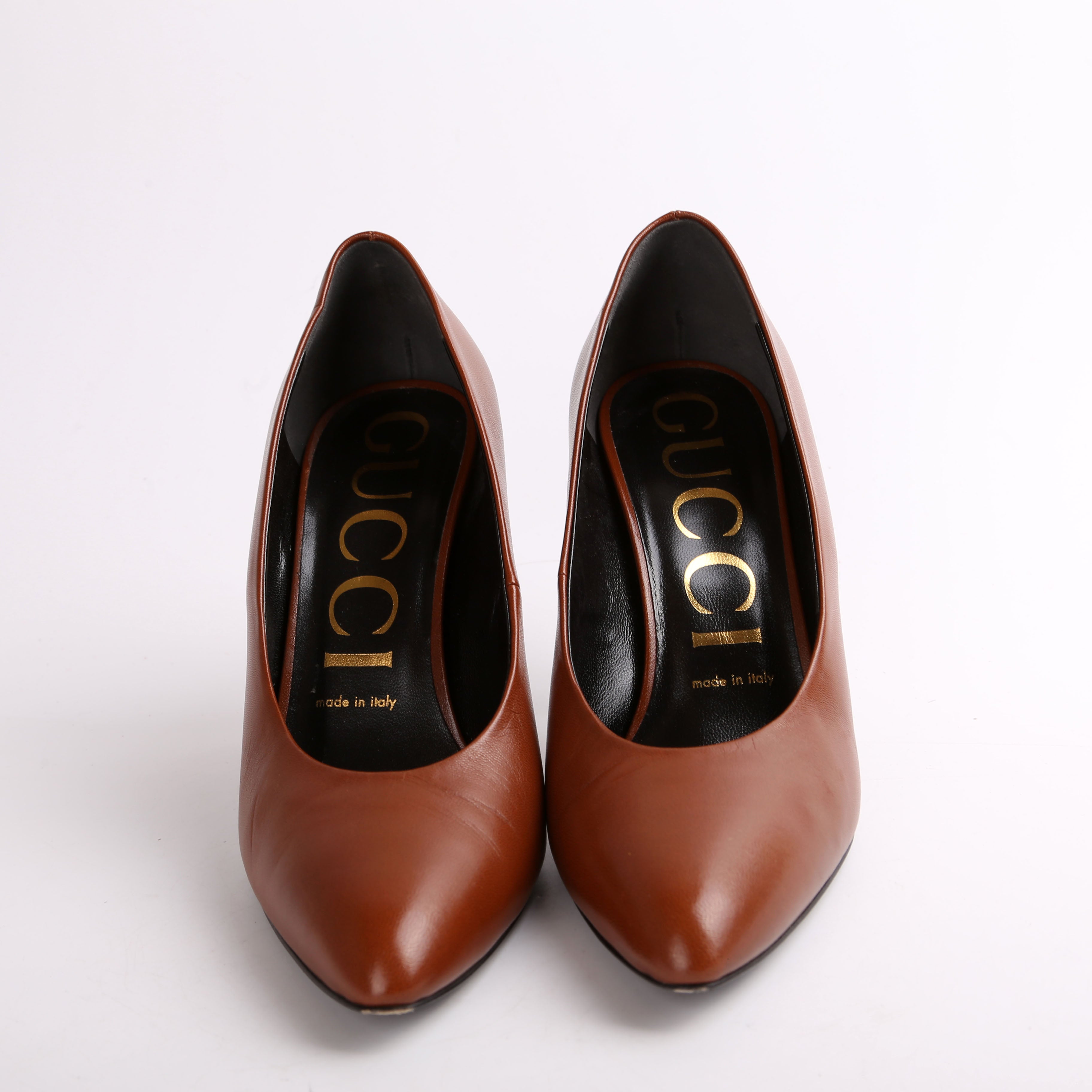 Gucci Malaga Kid Round Toe Pumps Size 38