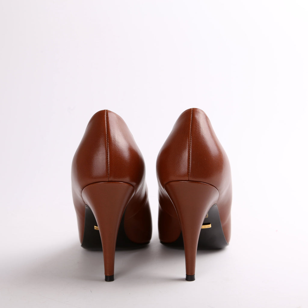 Gucci Malaga Kid Round Toe Pumps Size 38