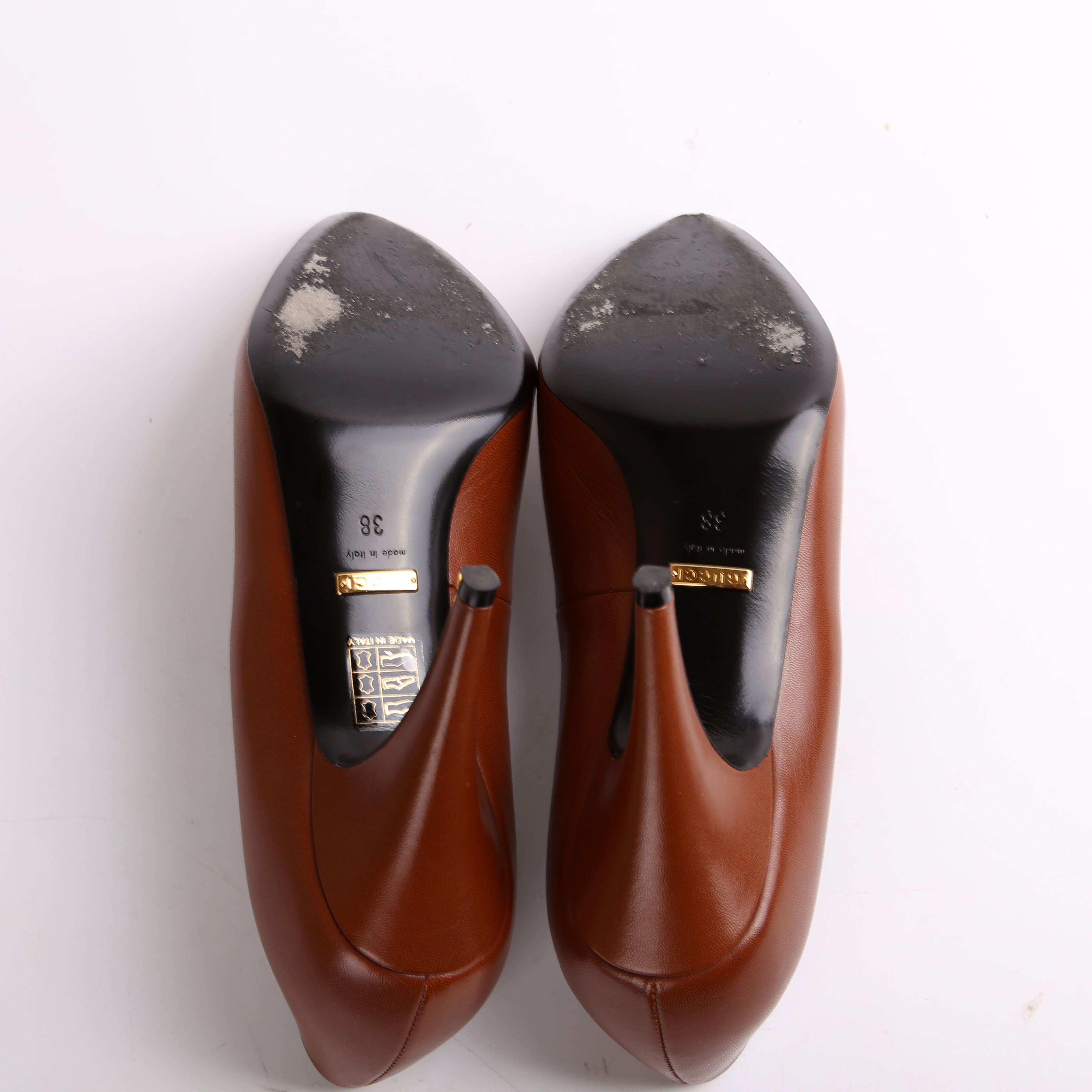 Gucci Malaga Kid Round Toe Pumps Size 38