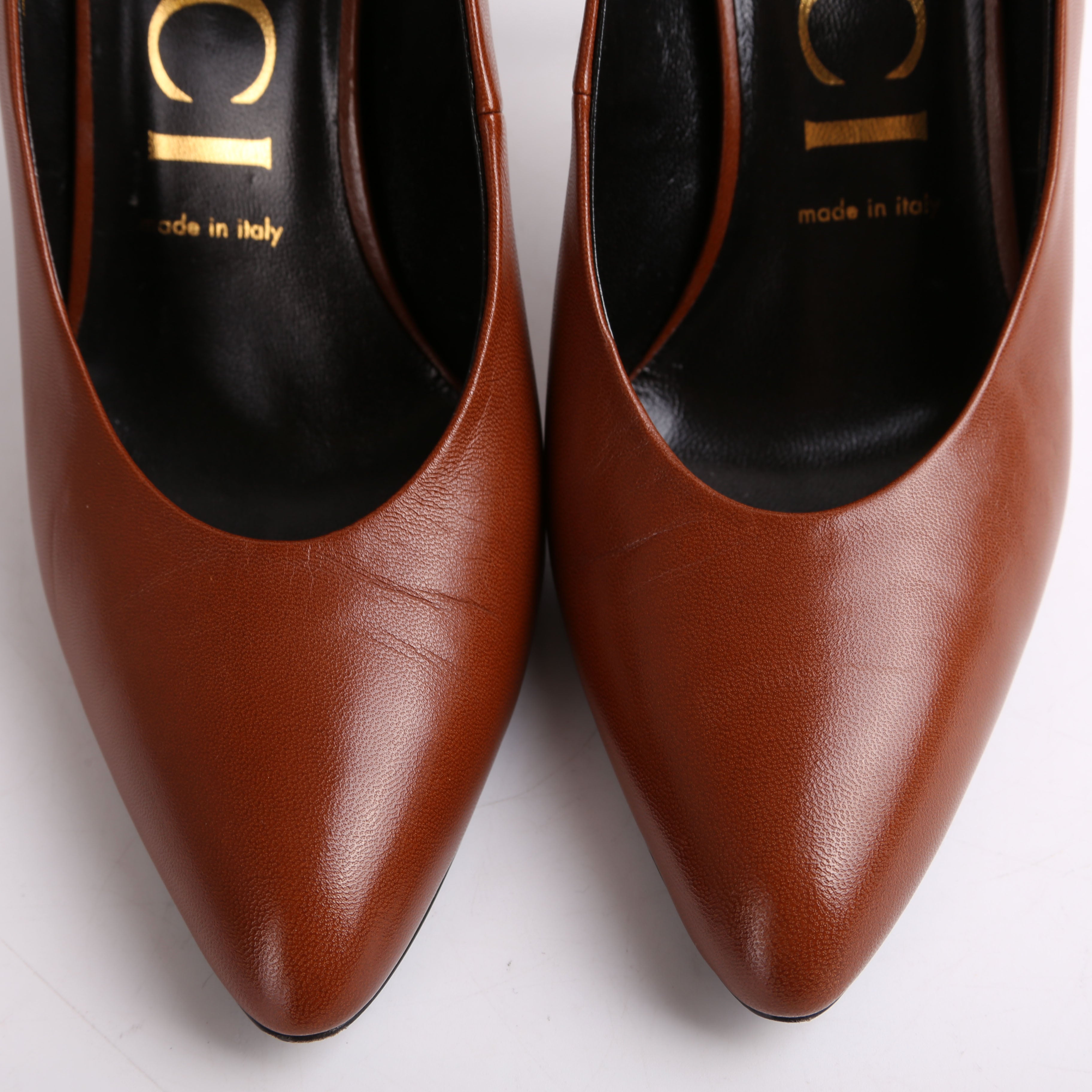 Gucci Malaga Kid Round Toe Pumps Size 38
