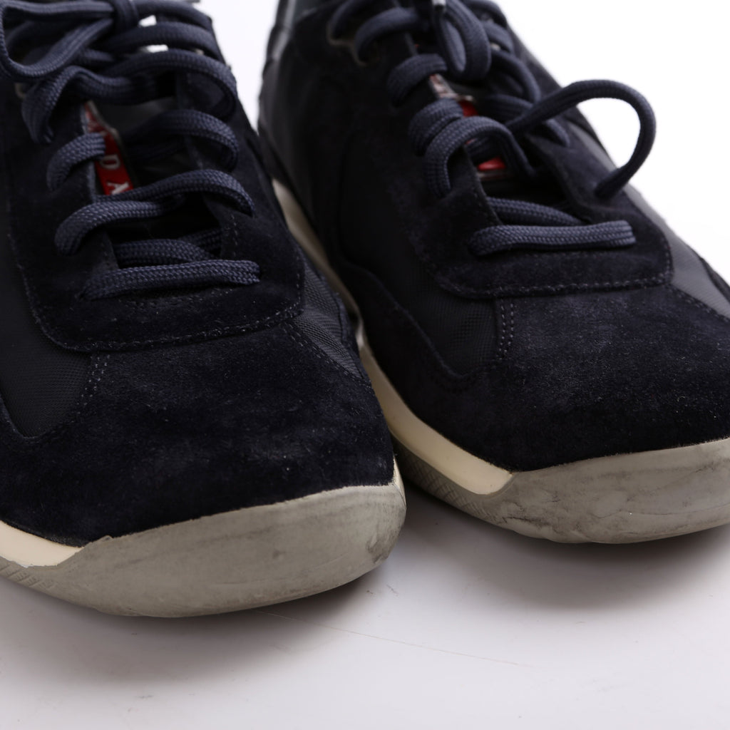 Prada America's Cup Suede Sneakers Men's Size 5(Womens Size 37)