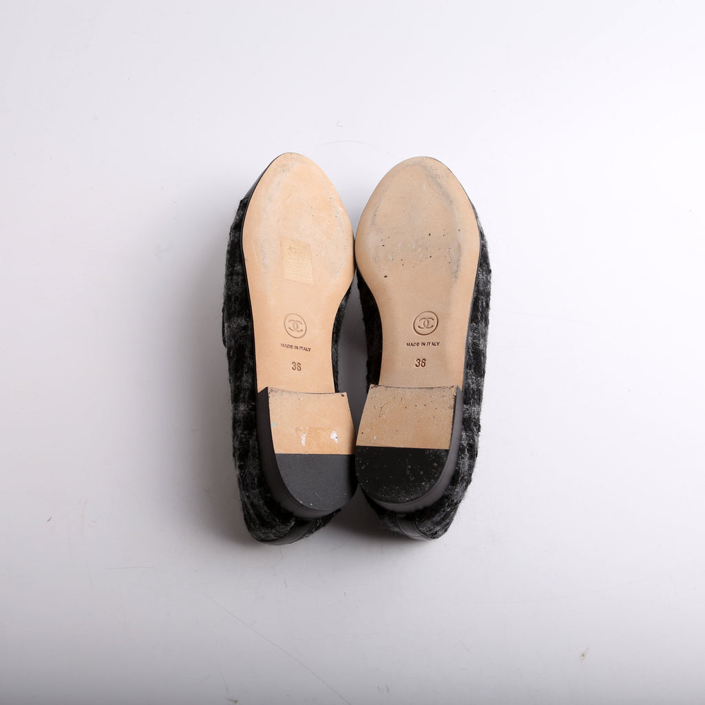 CC Tweed Loafers Size 36