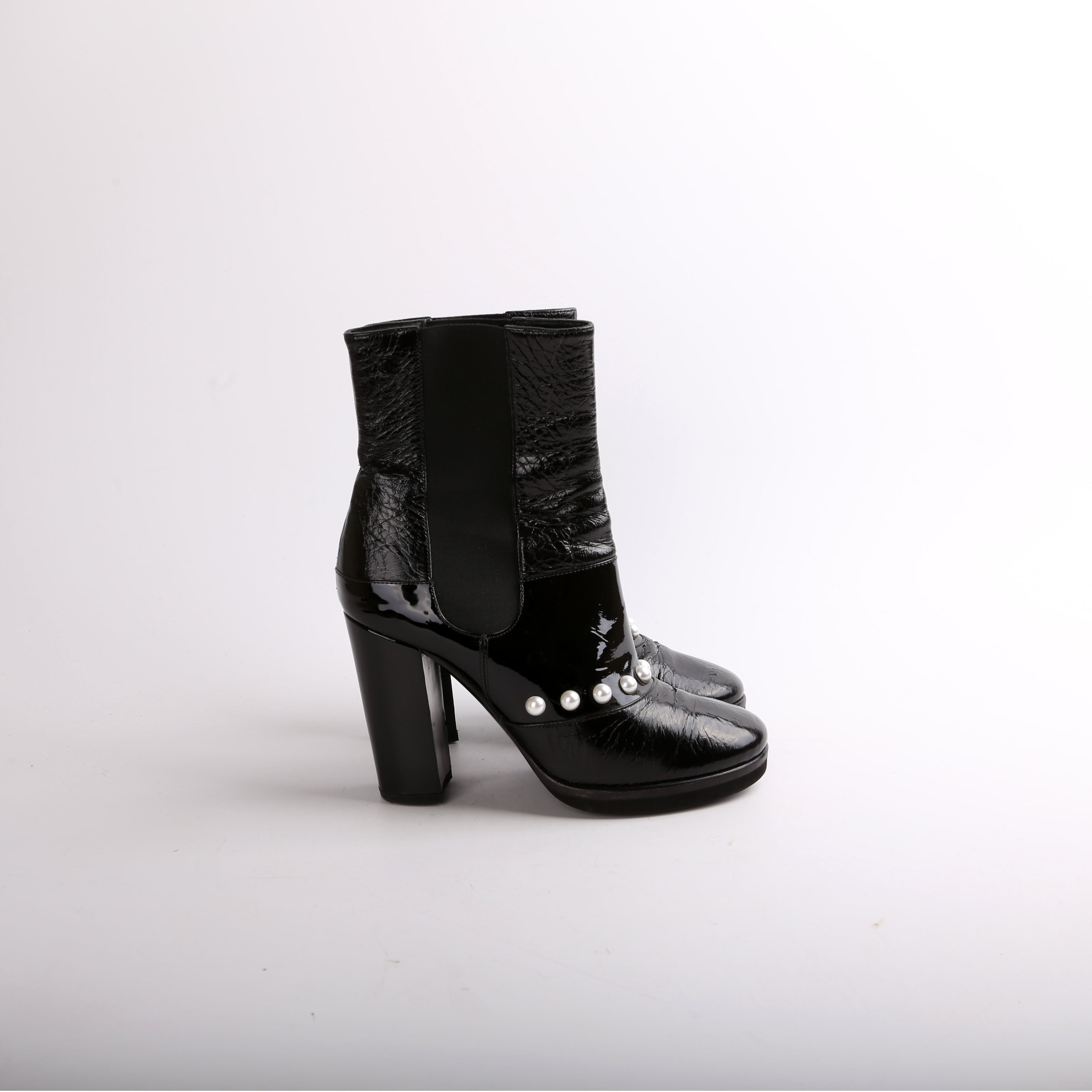 Patent Pearl CC Booties Size 38