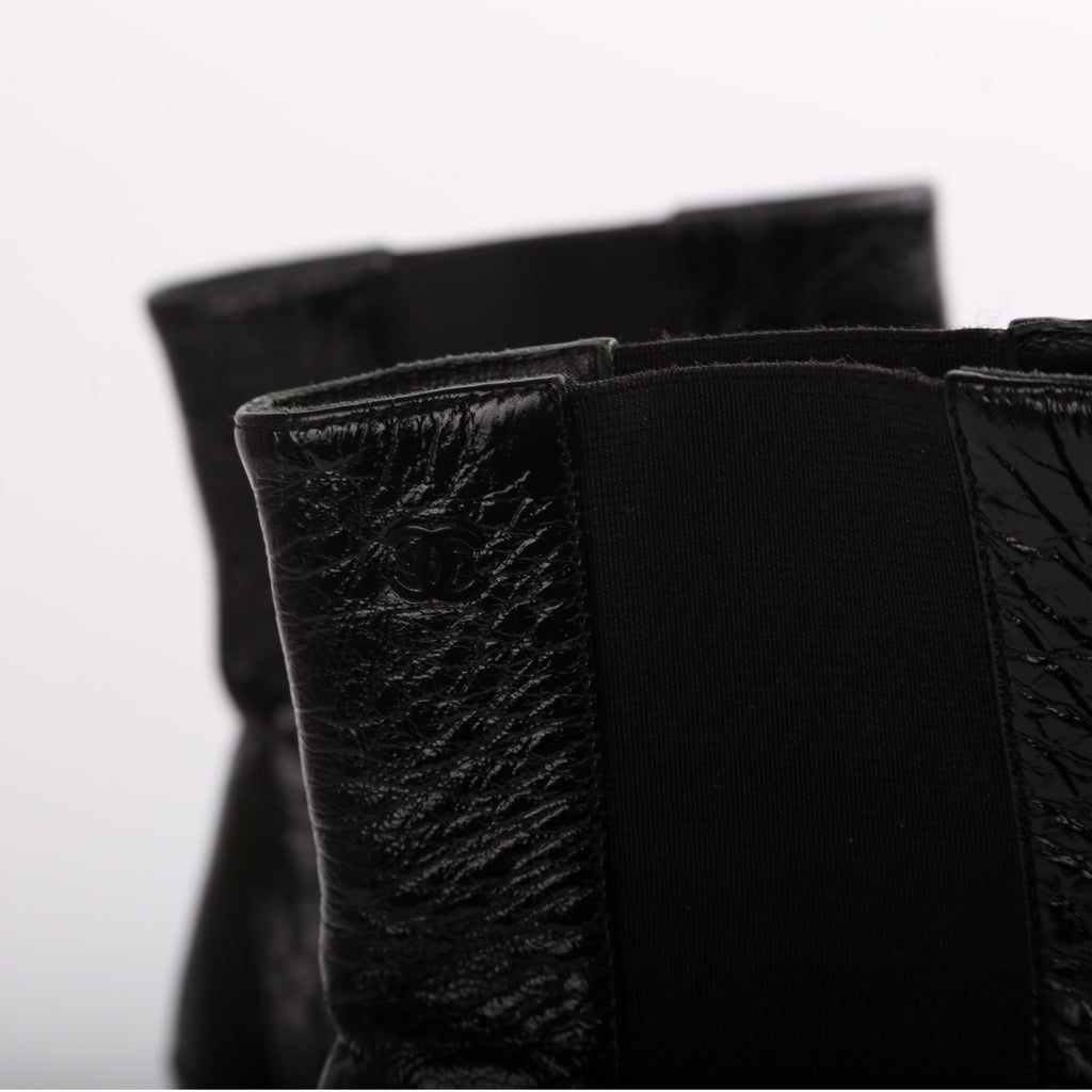 Patent Pearl CC Booties Size 38