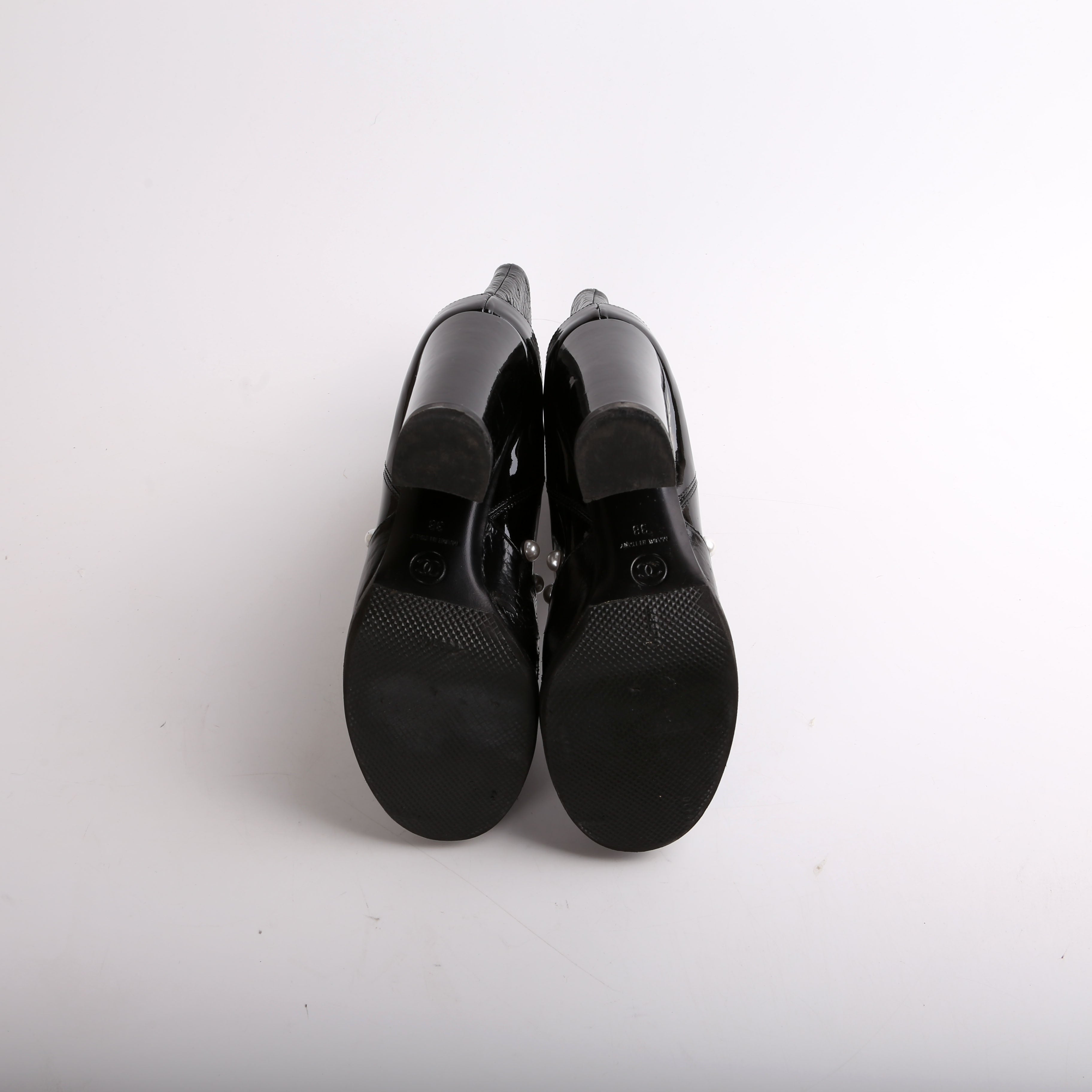 Patent Pearl CC Booties Size 38