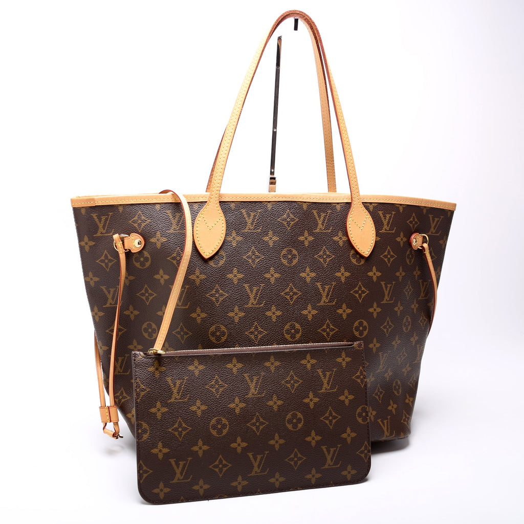 Neverfull With Wallet MM Monogram Beige