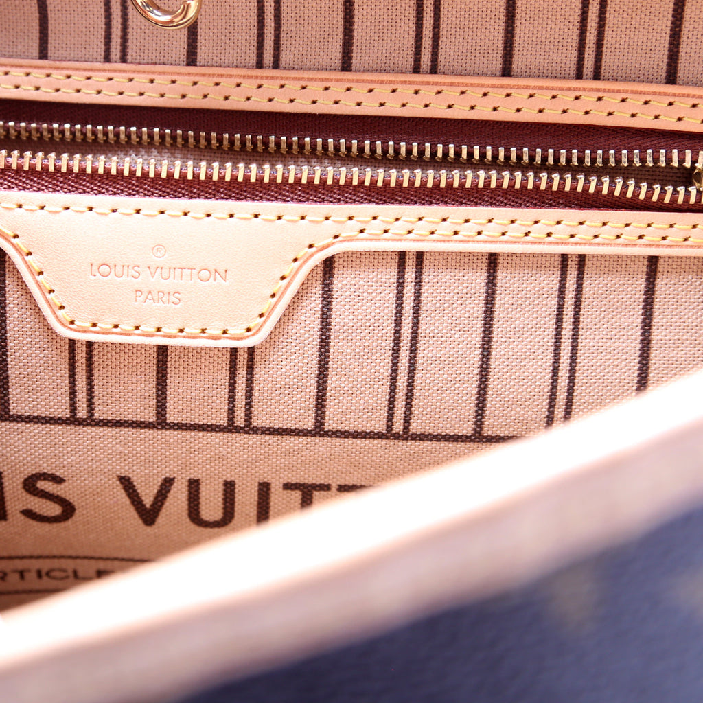 Neverfull With Wallet MM Monogram Beige