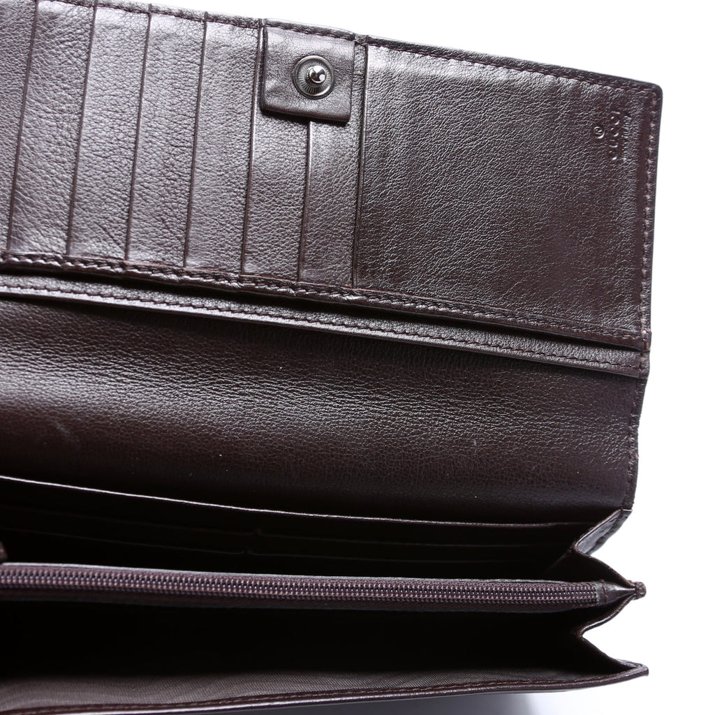 233154 Guccissima Continental Wallet Brown