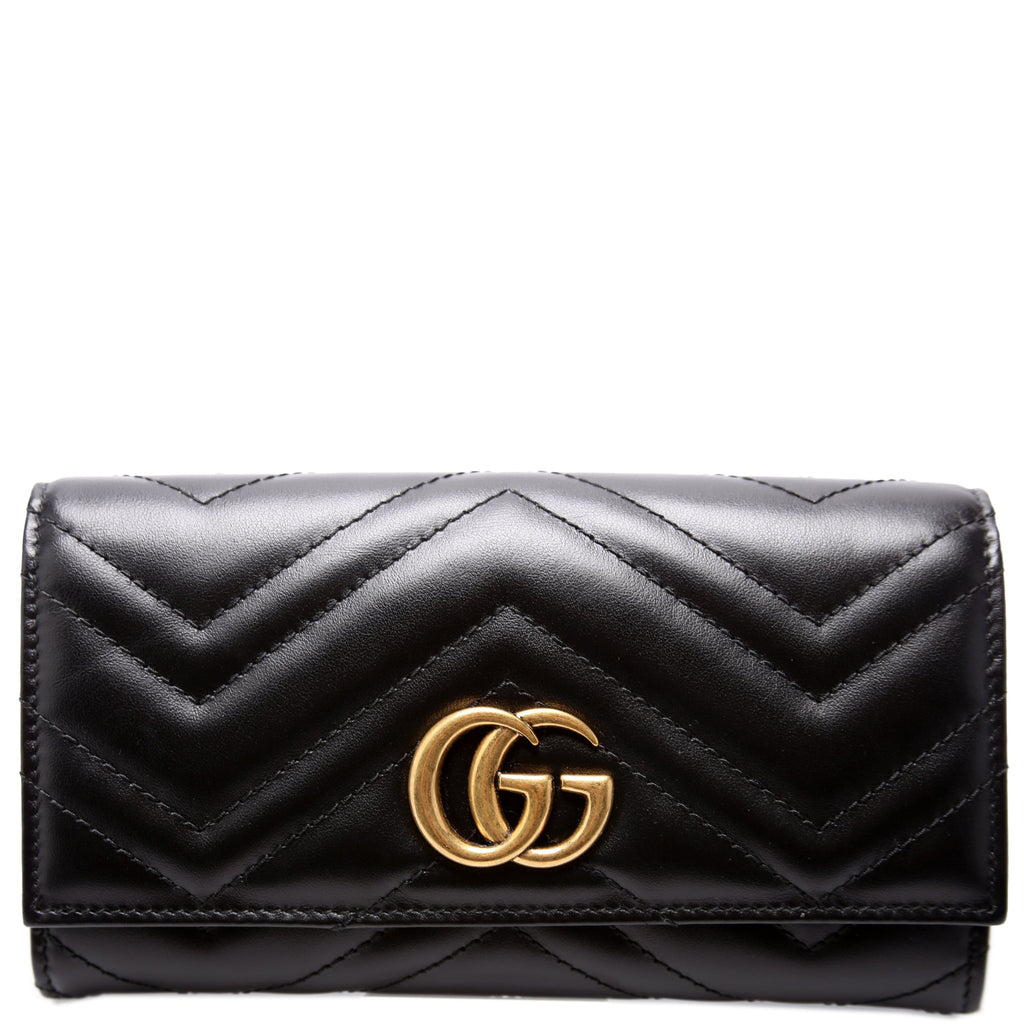 443436 Marmont Continental Wallet Black