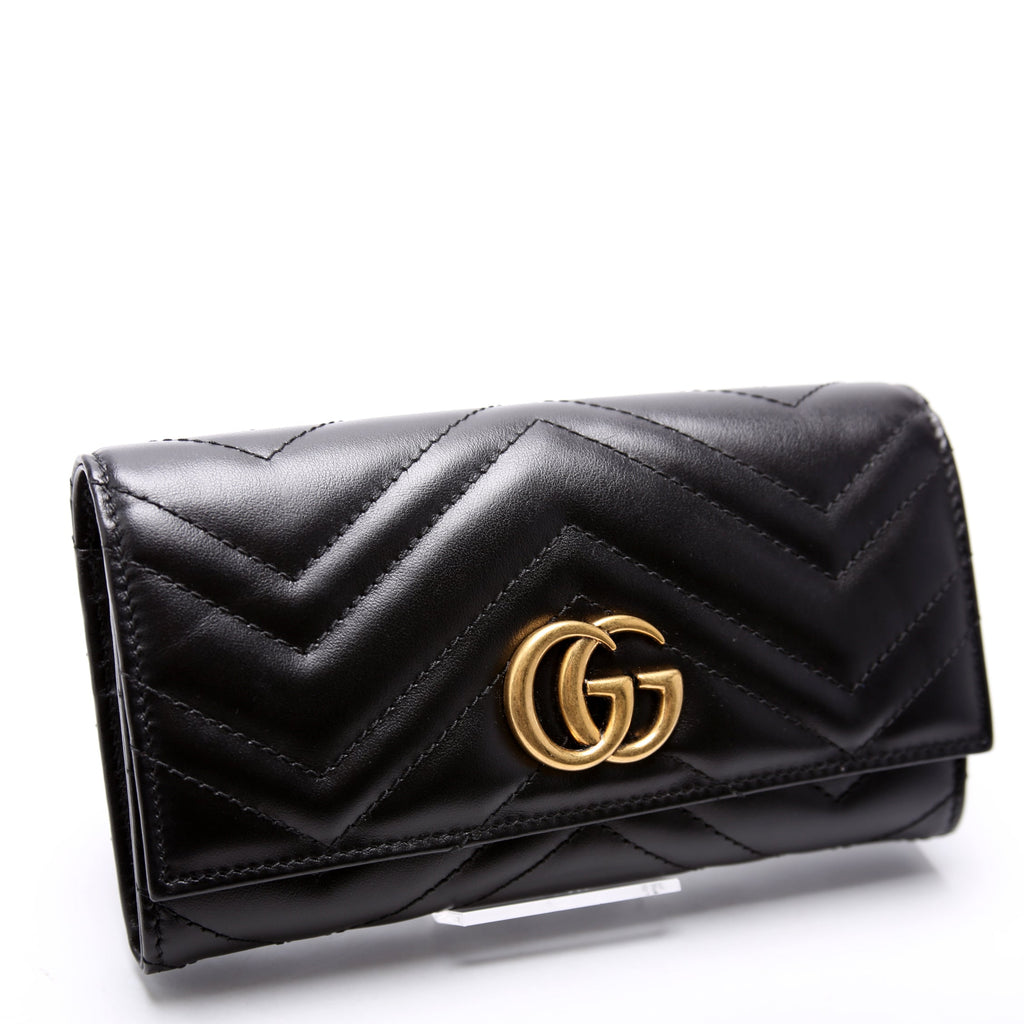 443436 Marmont Continental Wallet Black