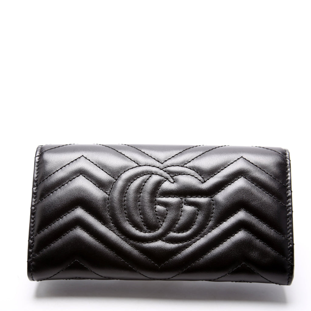 443436 Marmont Continental Wallet Black