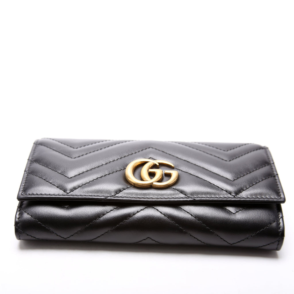 443436 Marmont Continental Wallet Black