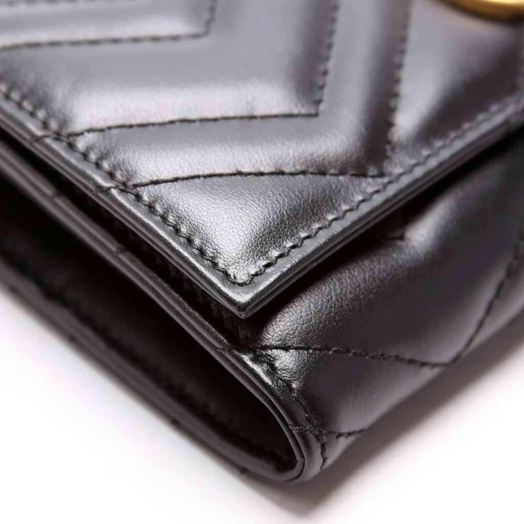 443436 Marmont Continental Wallet Black