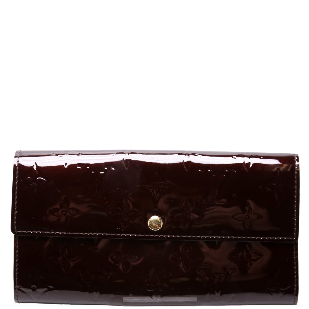 Sarah Wallet Vernis Burgundy